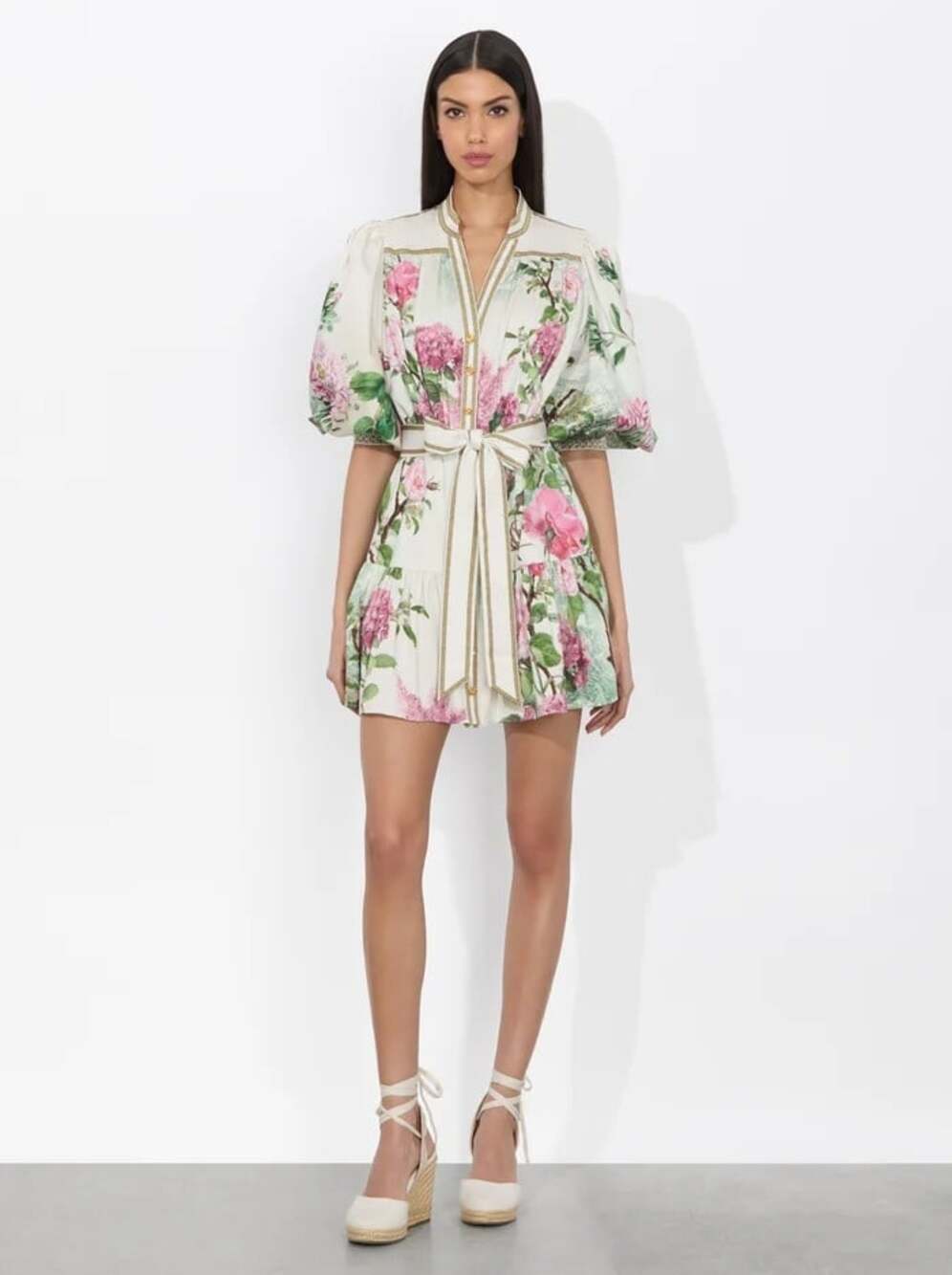 Alice + Olivia Cora Rose Whisper Cotton Dress Small NWT $495 - Picture 2 of 13